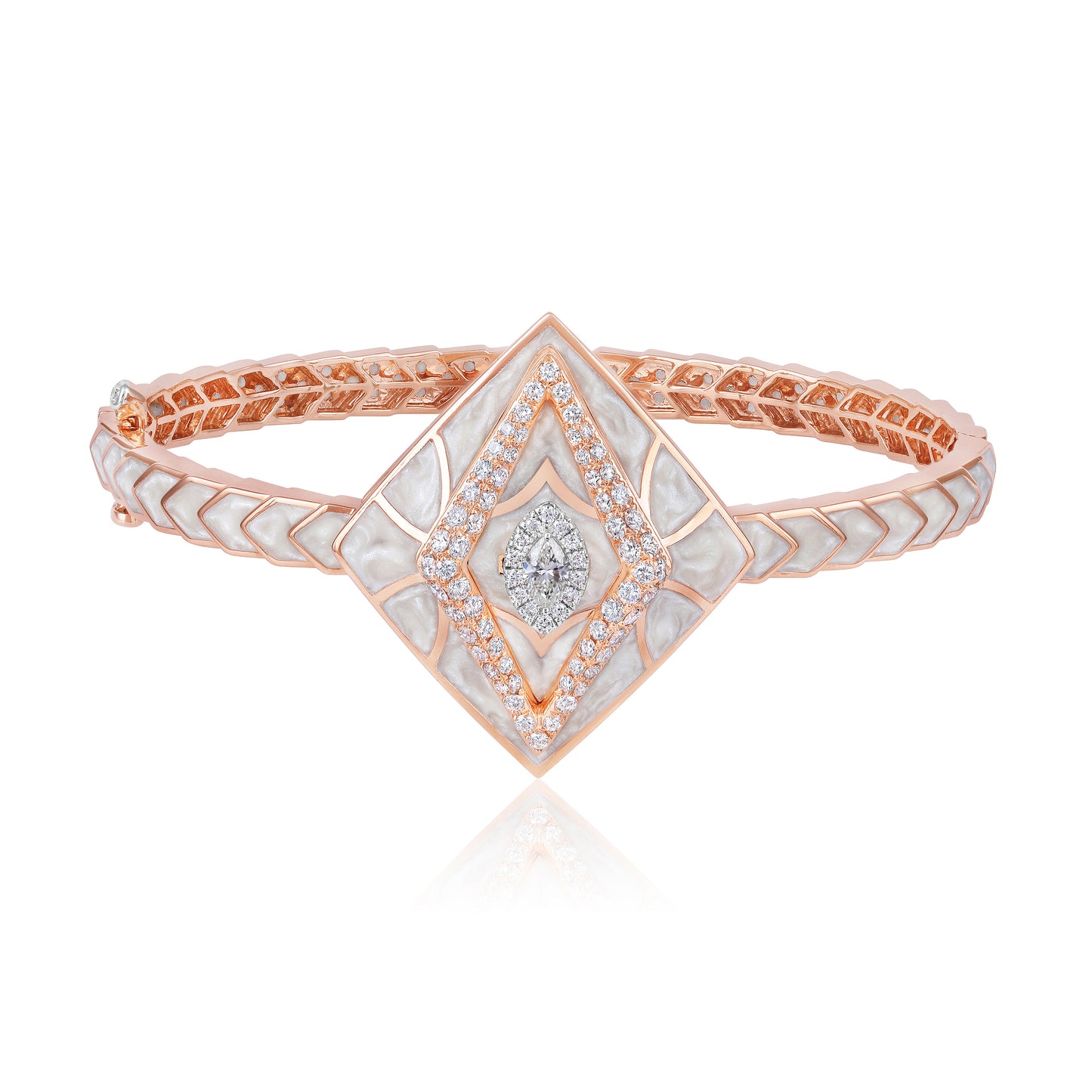 Diamond Studded Exquisite Enamel Vera Bracelet