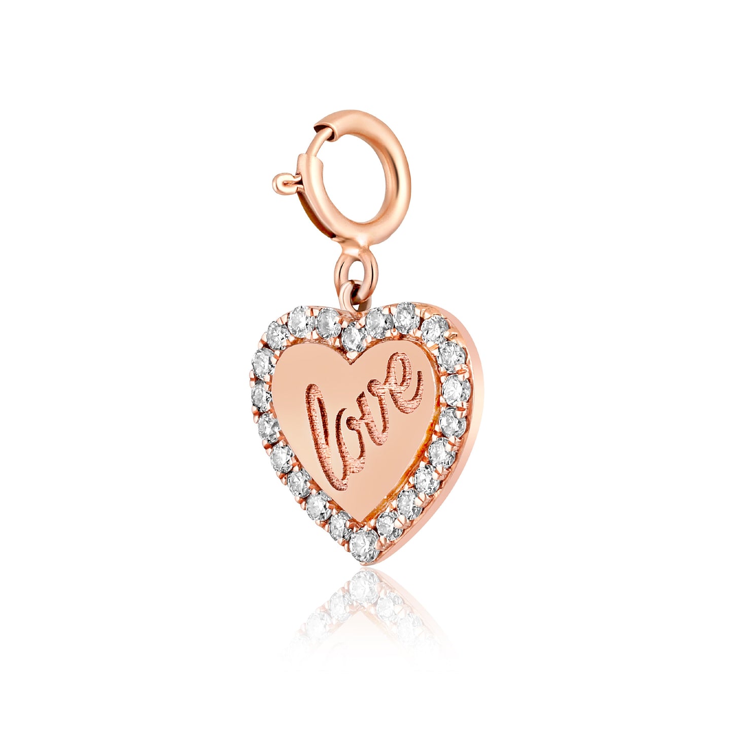 2-in-1 Hearty Diamond Pendant and Charm