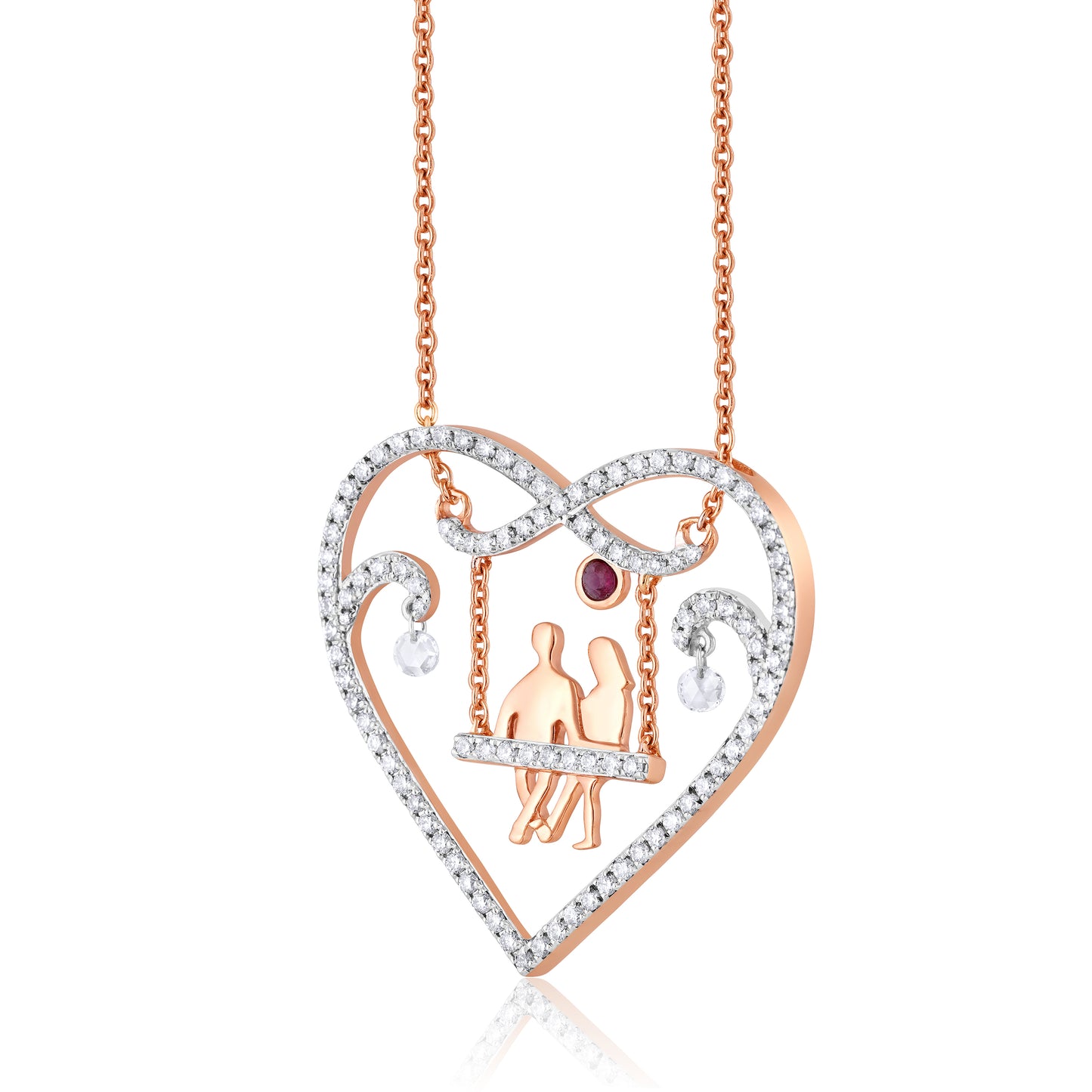 Swing in Love Pendant with Chain